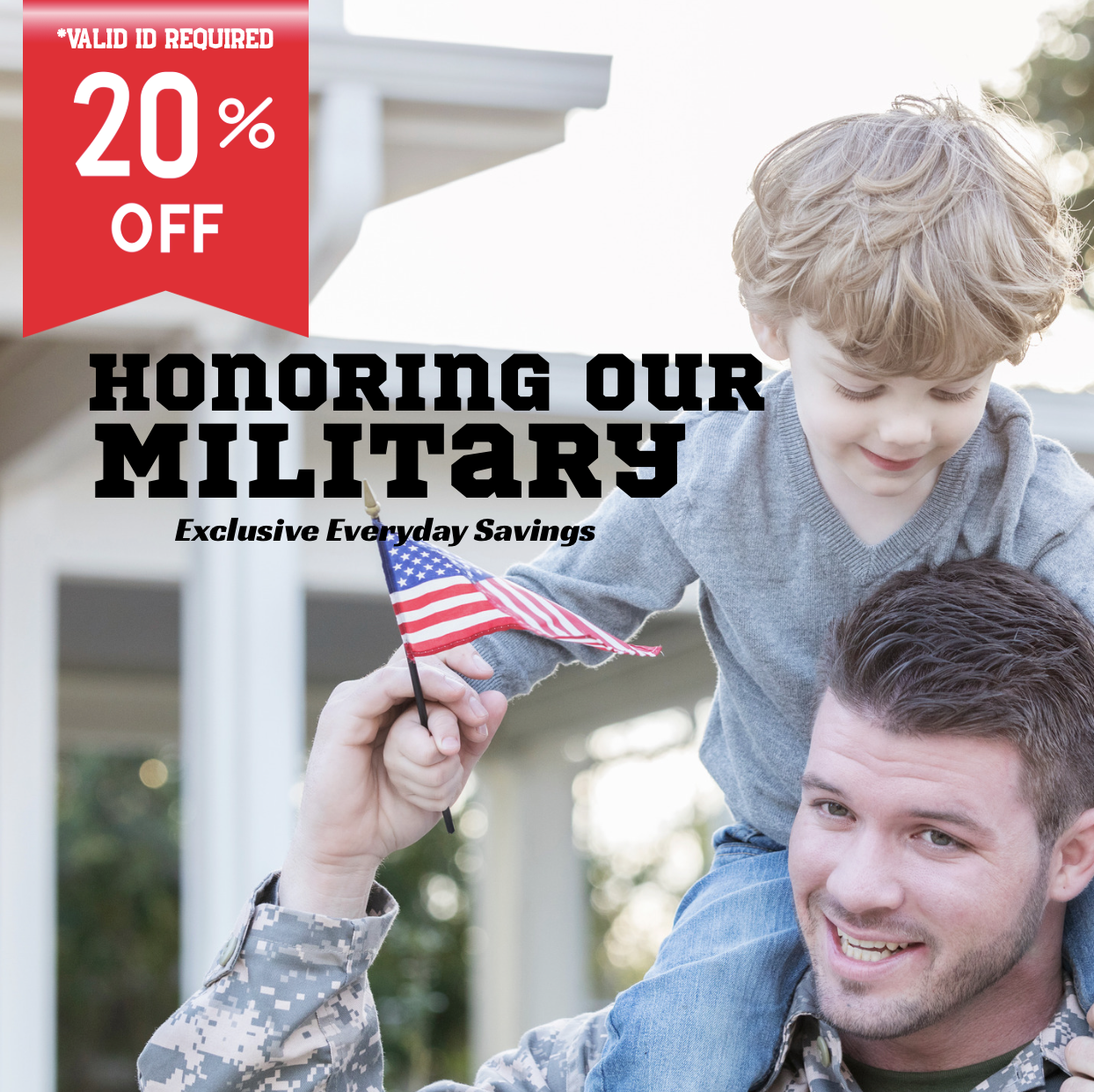 Military Discount = Everyday Savings